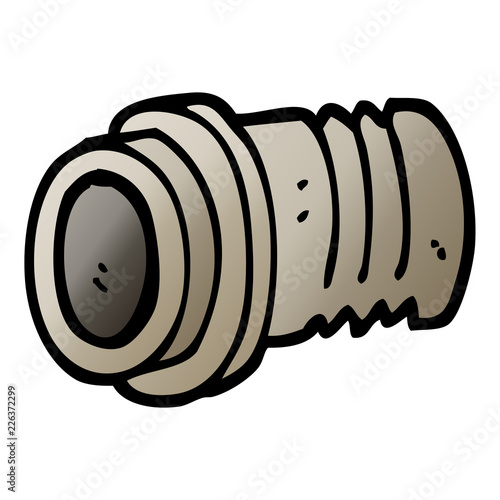 vector gradient illustration cartoon pipe fitting