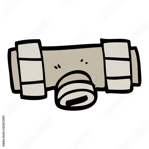 hand drawn doodle style cartoon isolator valve