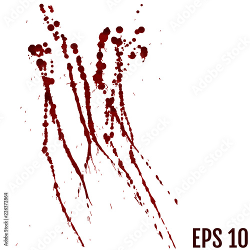 blood drops - criminality and violence - bloody spray