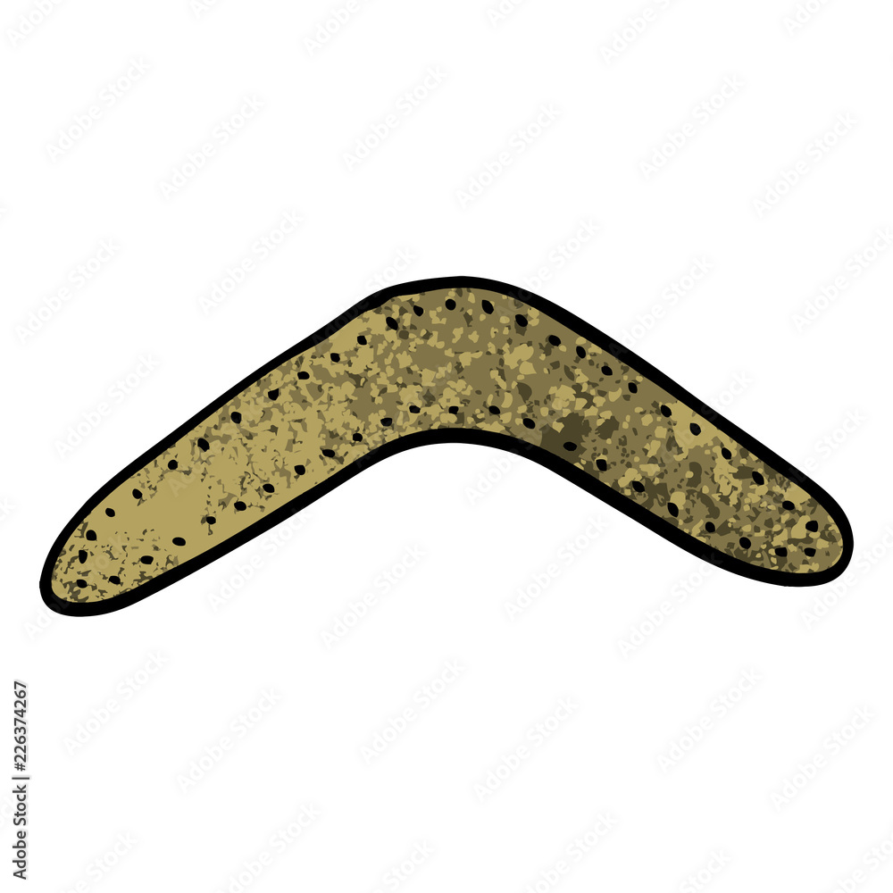 grunge textured illustration cartoon boomerang grunge textured illustration cartoon boomerang