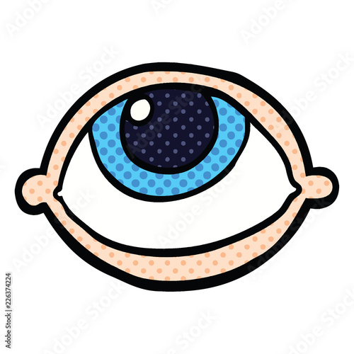 comic book style cartoon all seeing eye