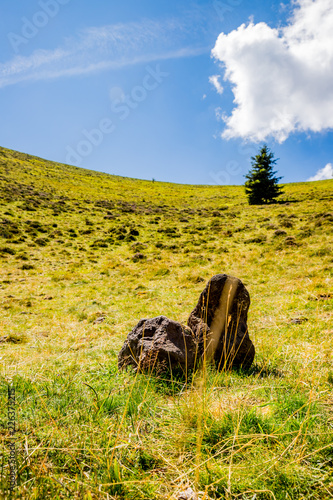 Dans le cratère du Puy Pariou  en Auvergne photo