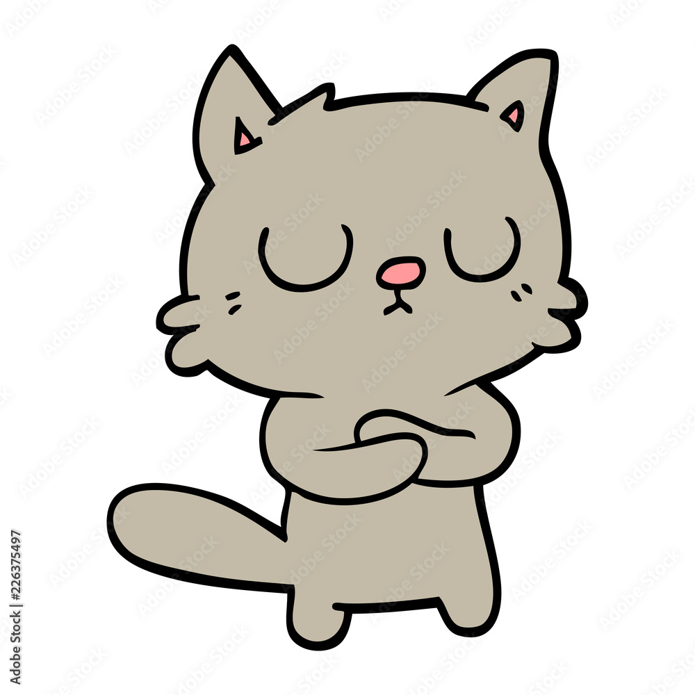hand drawn doodle style cartoon cat hand drawn doodle style cartoon cat