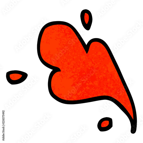 grunge textured illustration cartoon blood spurt