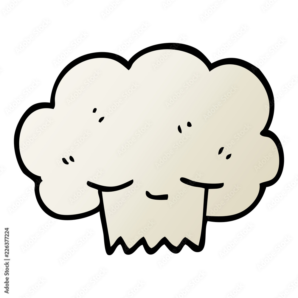 vector gradient illustration cartoon explosion cloud vector gradient illustration cartoon explosion cloud