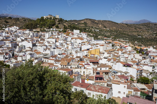 Monda is a beautiful and white village in Malaga province, Spain © Evan Frank