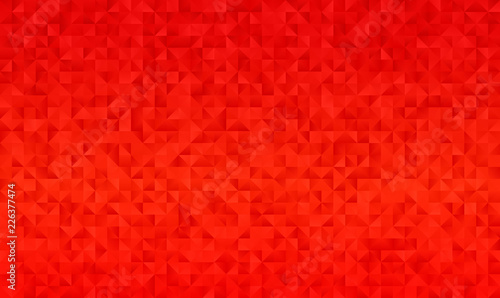Vivid Red Geometric Low Pol...