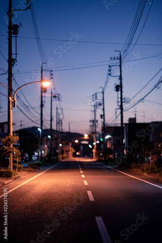 夜の道