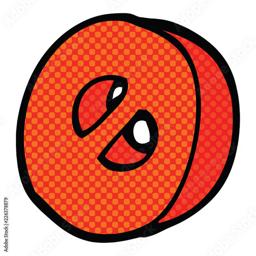 comic book style cartoon number zero