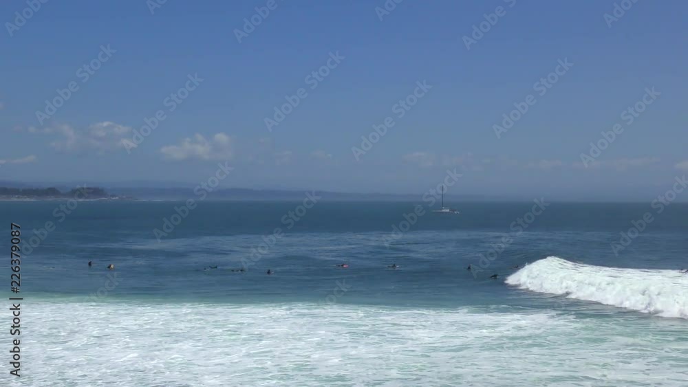 Santa Cruz, Steamer Lane West Side, California, USA. Steamer Lane is a famous surfing location in Santa Cruz, California. Santa Cruz, Steamer Lane West Side, California, USA. Steamer Lane is a famous surfing location in Santa Cruz, California.