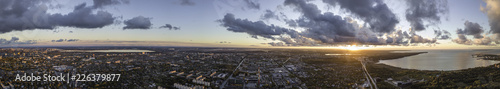 Aerial view of City Tallinn Estonia photo