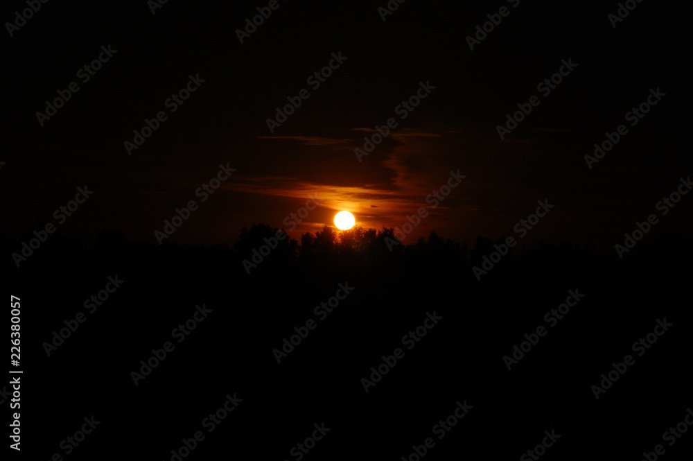 Obraz premium sunset in mountains