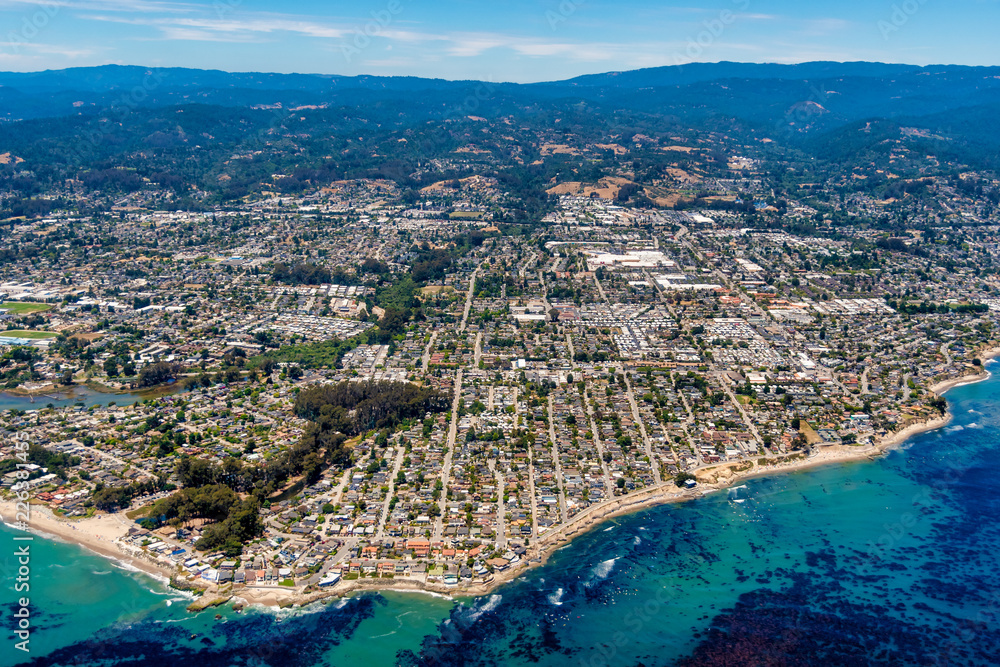 Santa Cruz California Aerial View Stock Photo Adobe Stock