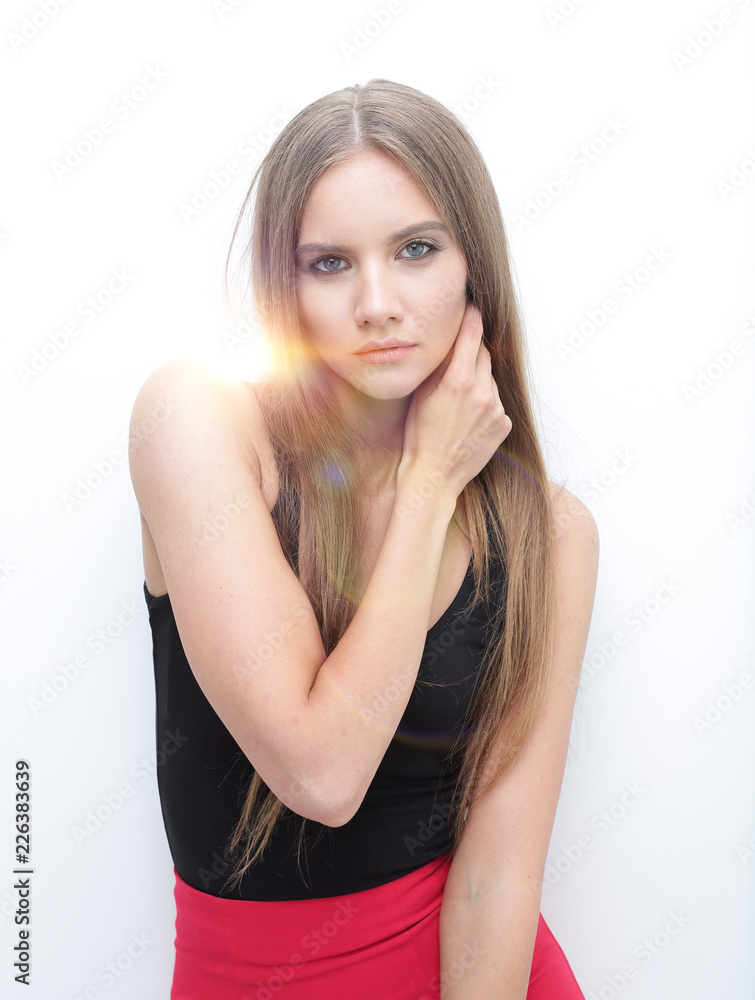 portrait of elegant girl model portrait of elegant girl model