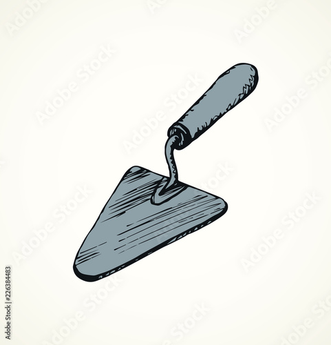 Trowel. Vector drawing
