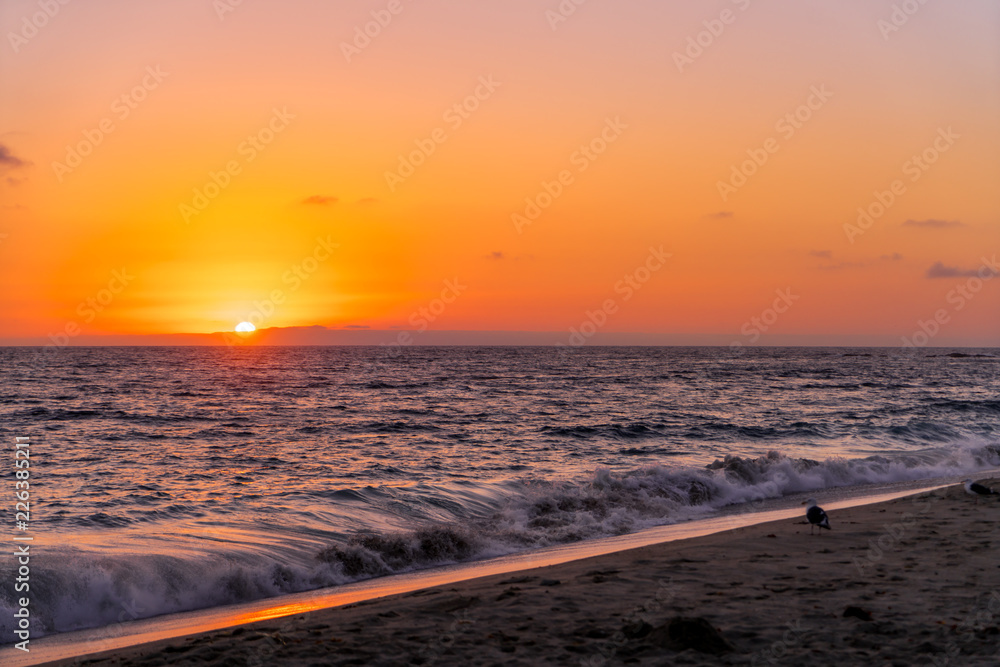 Fototapeta premium Sunset in Laguna Beach California