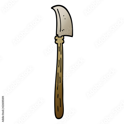 vector gradient illustration cartoon dagger