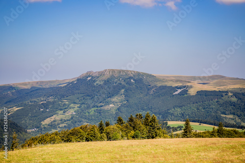 Paysage autour du Puy de Sancy et du Mont Dore en Auvergne