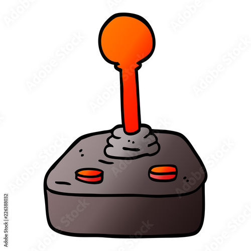 vector gradient illustration cartoon joystick