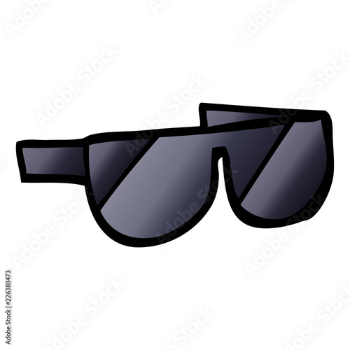 vector gradient illustration cartoon sunglasses