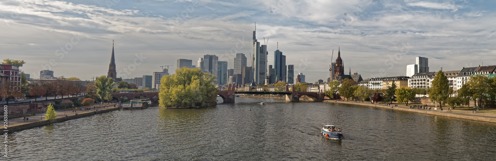 Frankfurt, Germany – city silhouette against the sky. Frankfurt, Germany – city silhouette against the sky.
