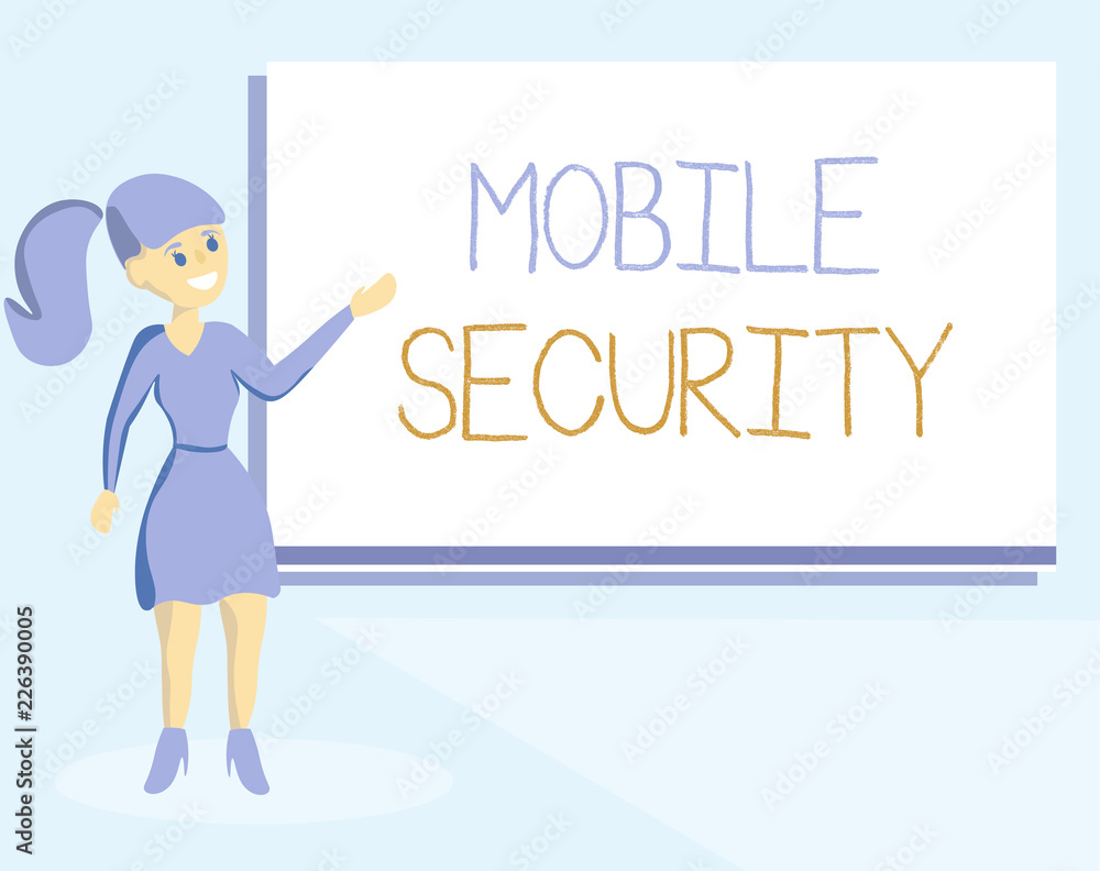 Word writing text Mobile Security. Business concept for Protection of mobile phone from threats and vulnerabilities. Word writing text Mobile Security. Business concept for Protection of mobile phone from threats and vulnerabilities.