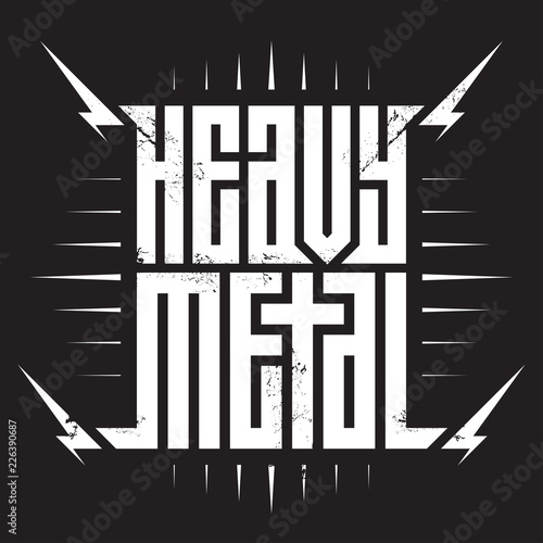 Heavy metal - brutal font for labels, headlines, posters or t-shirt print.