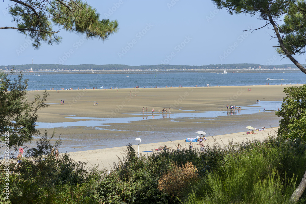 Beach in Summer in european touristic area