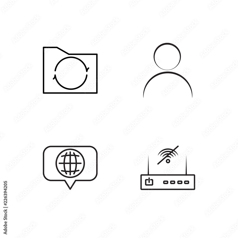 web simple outlined icons set web simple outlined icons set