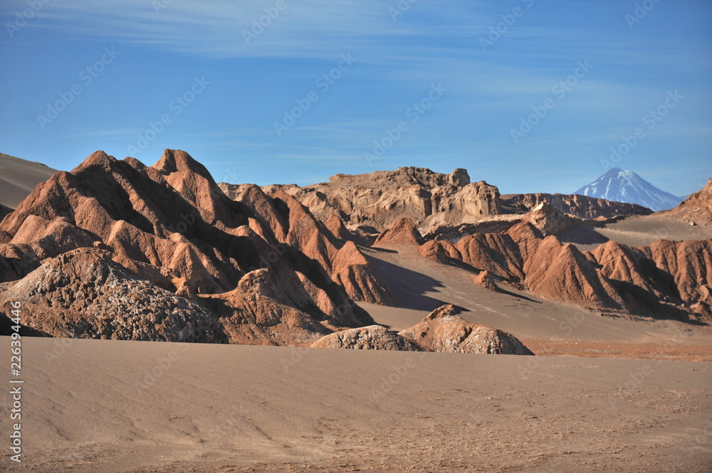 The unique landscapes of the Moon Valley Atacama Desert. Chile. The unique landscapes of the Moon Valley Atacama Desert. Chile.