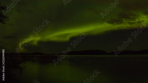 aurora borealis over finland
