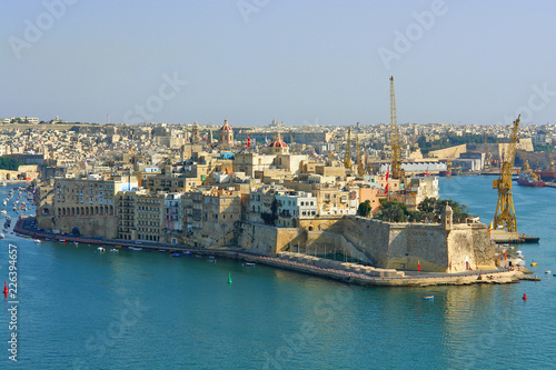 Landscape of La Valletta - the capital city of Malta. 