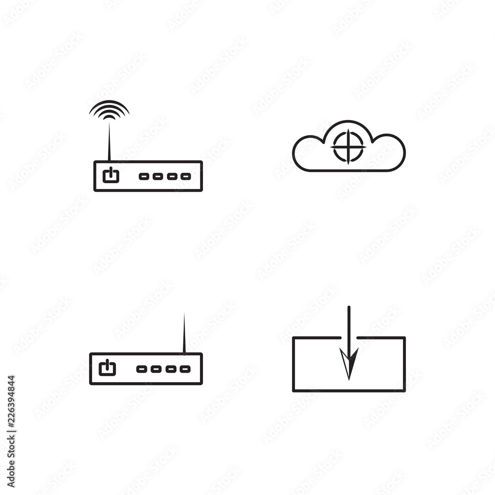 web simple outlined icons set web simple outlined icons set