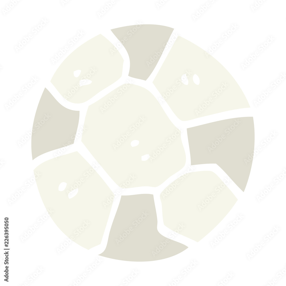 Obraz premium flat color illustration cartoon soccer ball