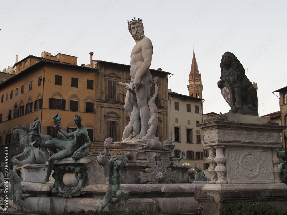 Fuente de Neptuno en Florencia