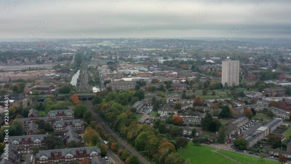 Aerial view of Hockley in Birmingham,UK. Aerial view of Hockley in Birmingham,UK.
