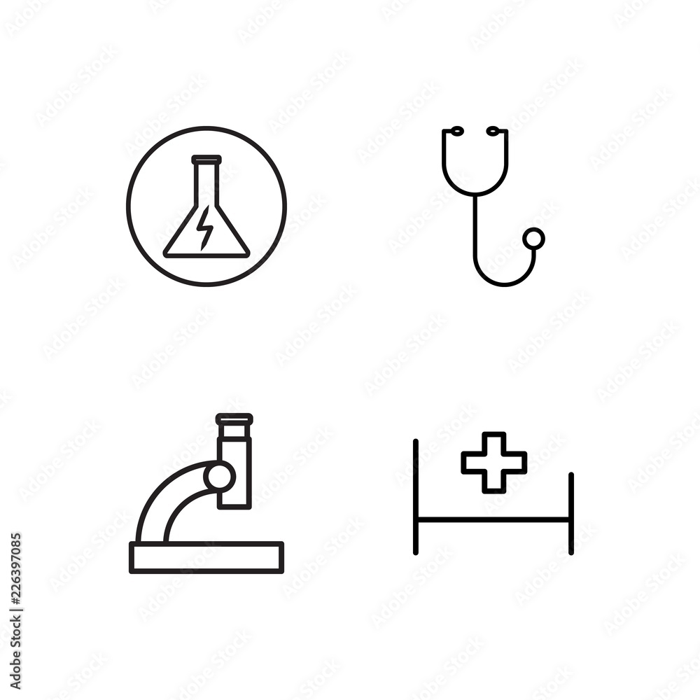 medical simple outlined icons set medical simple outlined icons set