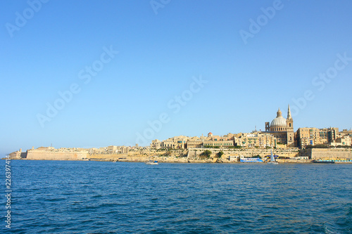 Landscape of La Valletta  -  the capital city of Malta.
