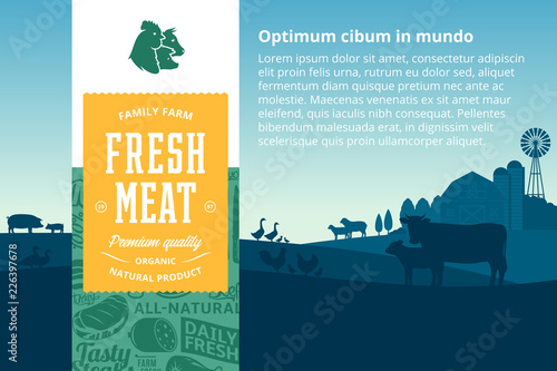 Vector meat illustration