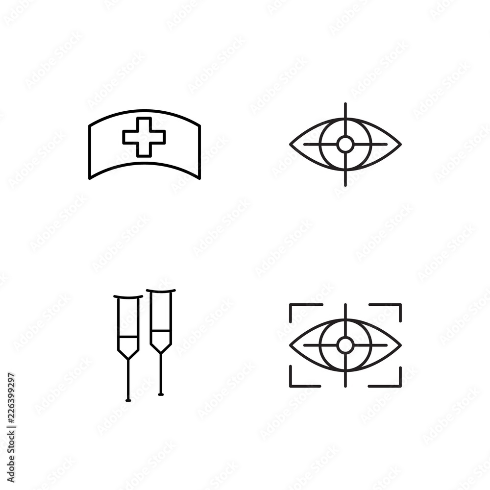 medical simple outlined icons set medical simple outlined icons set