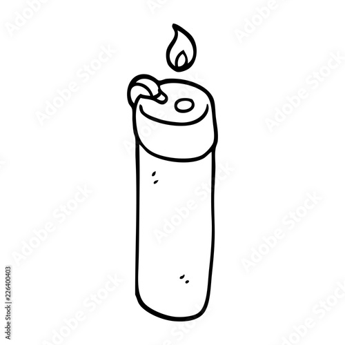 black and white cartoon disposable lighter