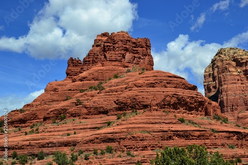 Red rock mountain formations in Sedona Arizona