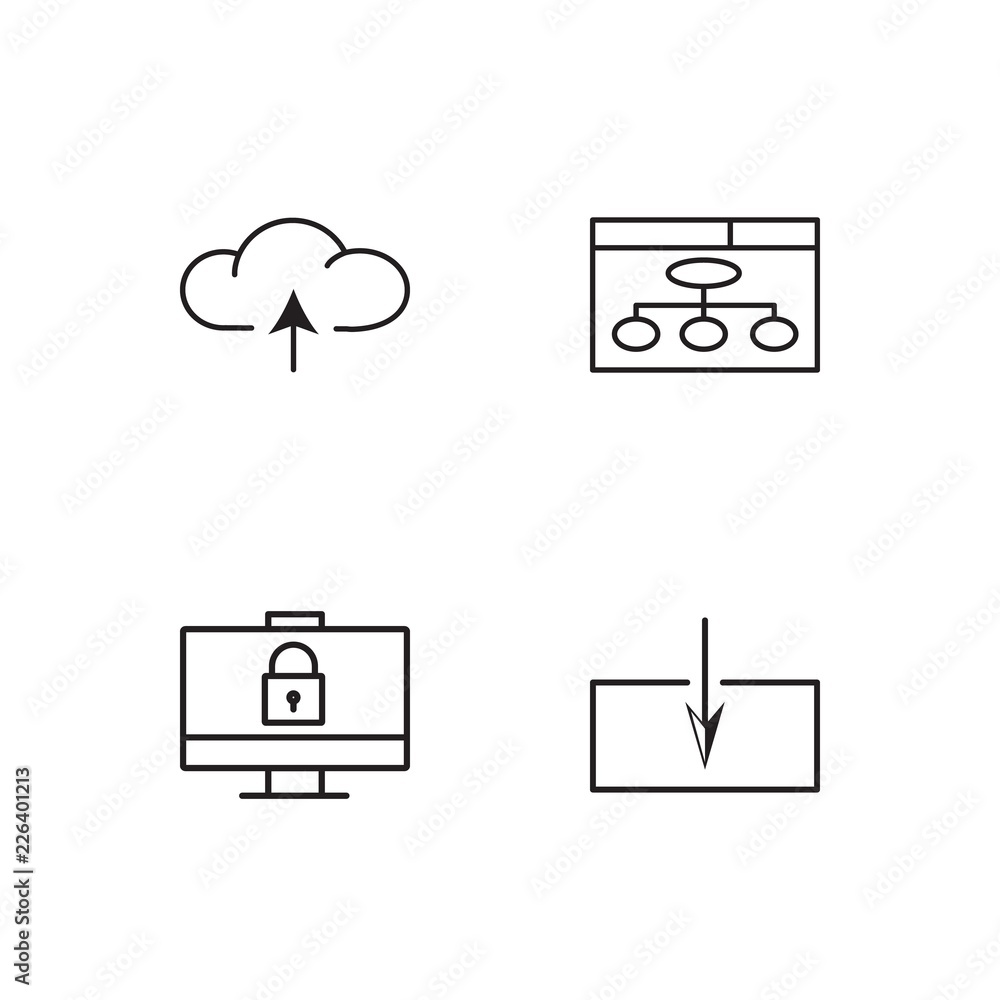 web simple outlined icons set web simple outlined icons set