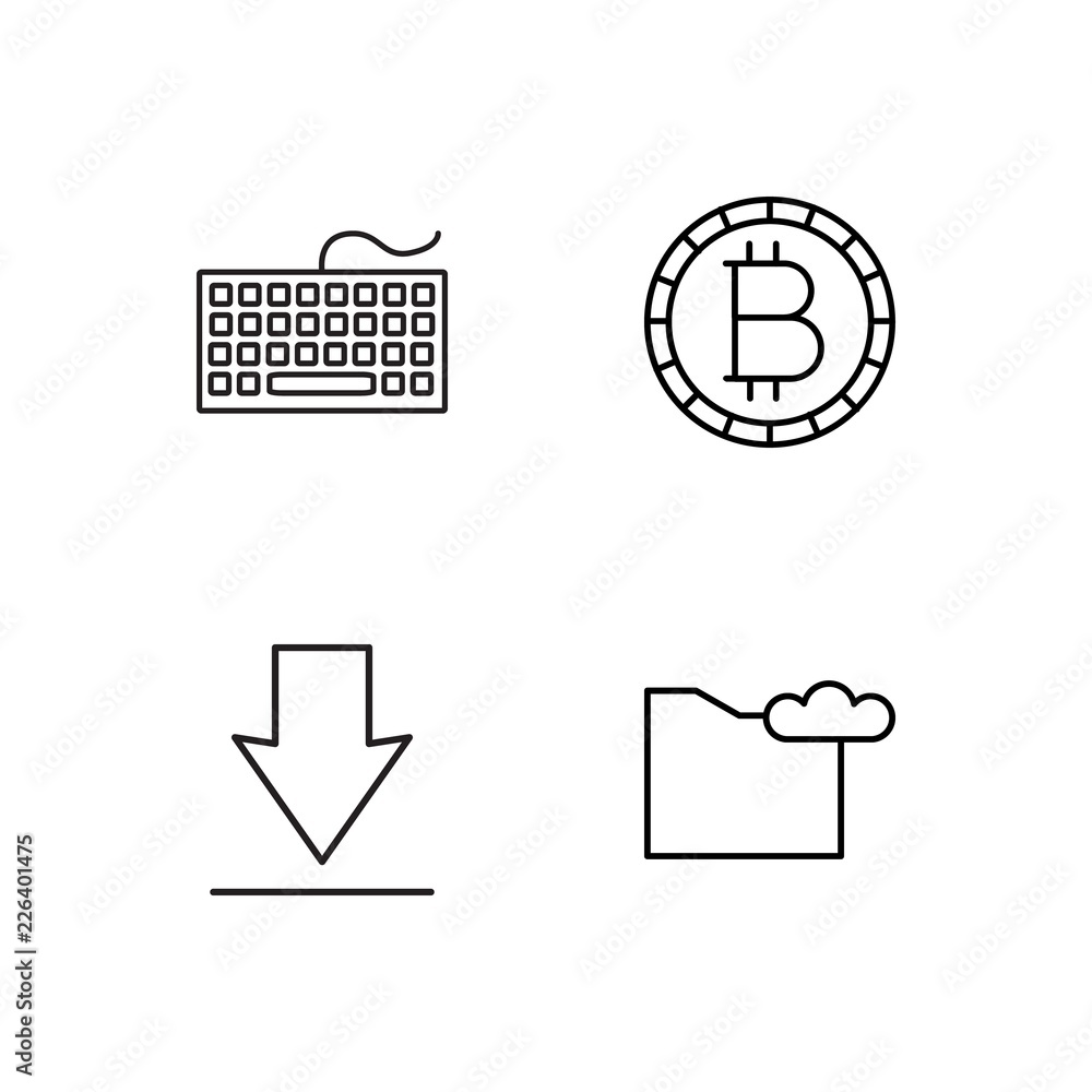 web simple outlined icons set web simple outlined icons set