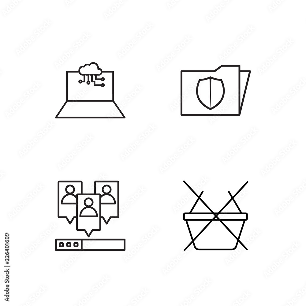 web simple outlined icons set web simple outlined icons set