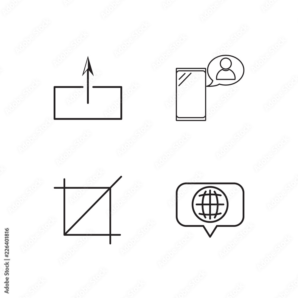 web simple outlined icons set web simple outlined icons set