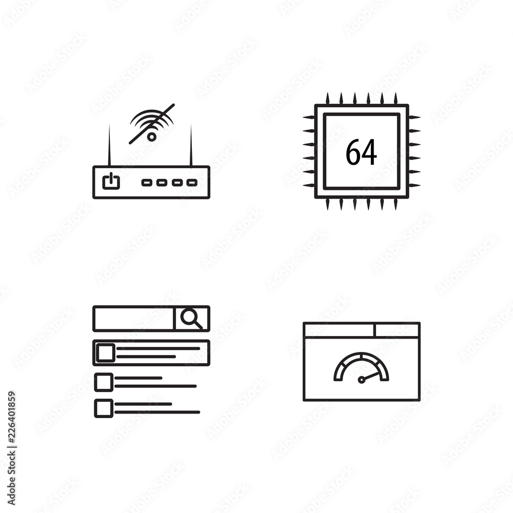web simple outlined icons set web simple outlined icons set