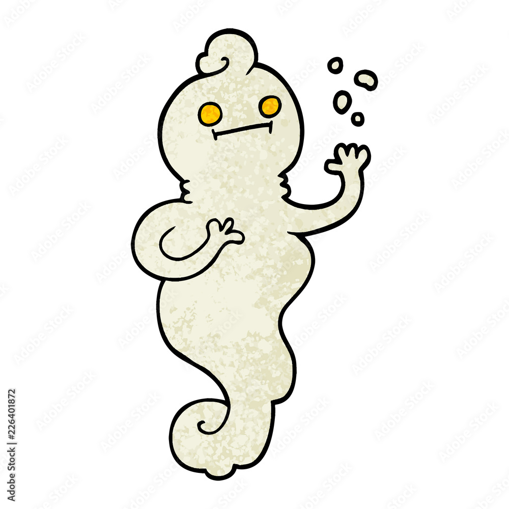 grunge textured illustration cartoon spooky ghost grunge textured illustration cartoon spooky ghost