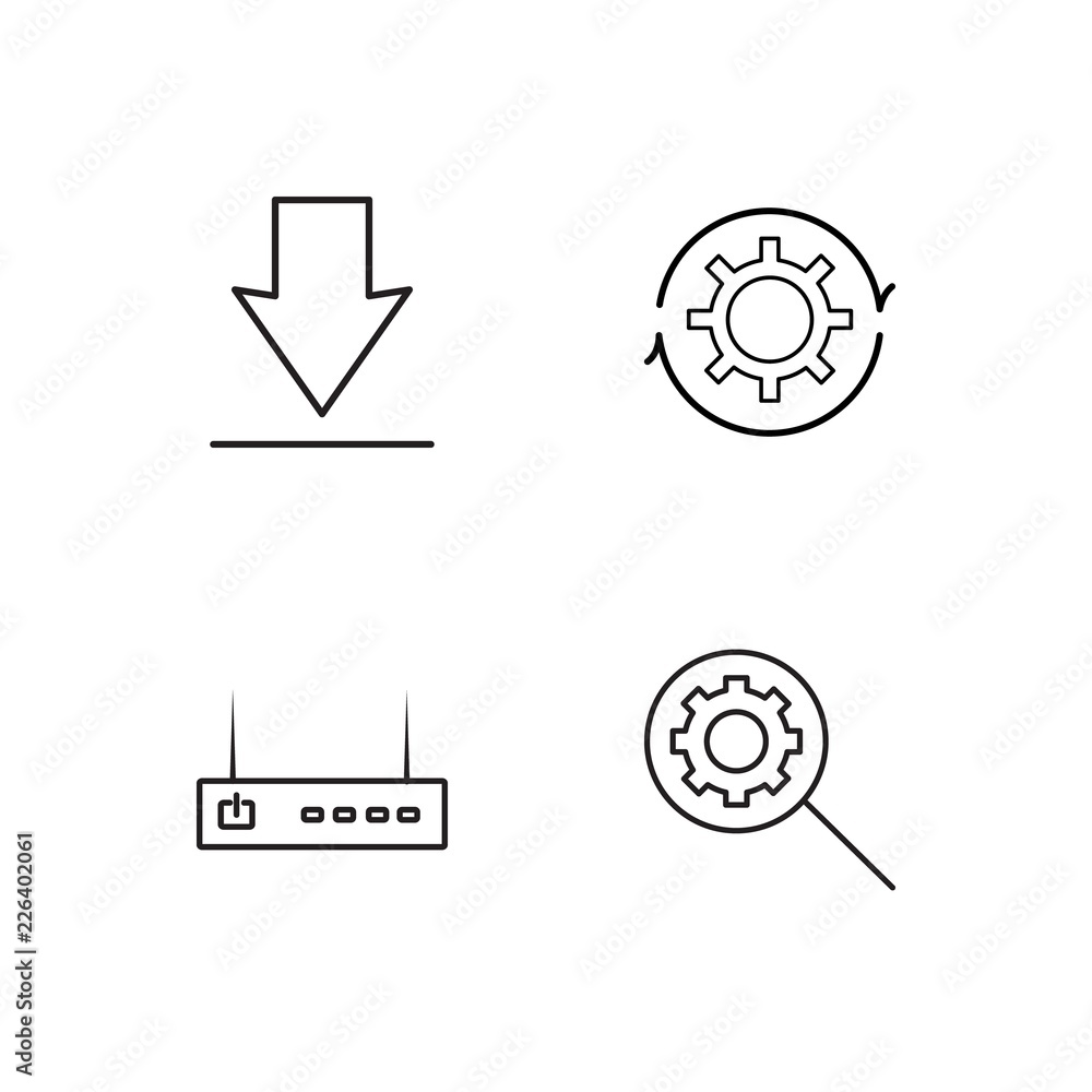 web simple outlined icons set web simple outlined icons set
