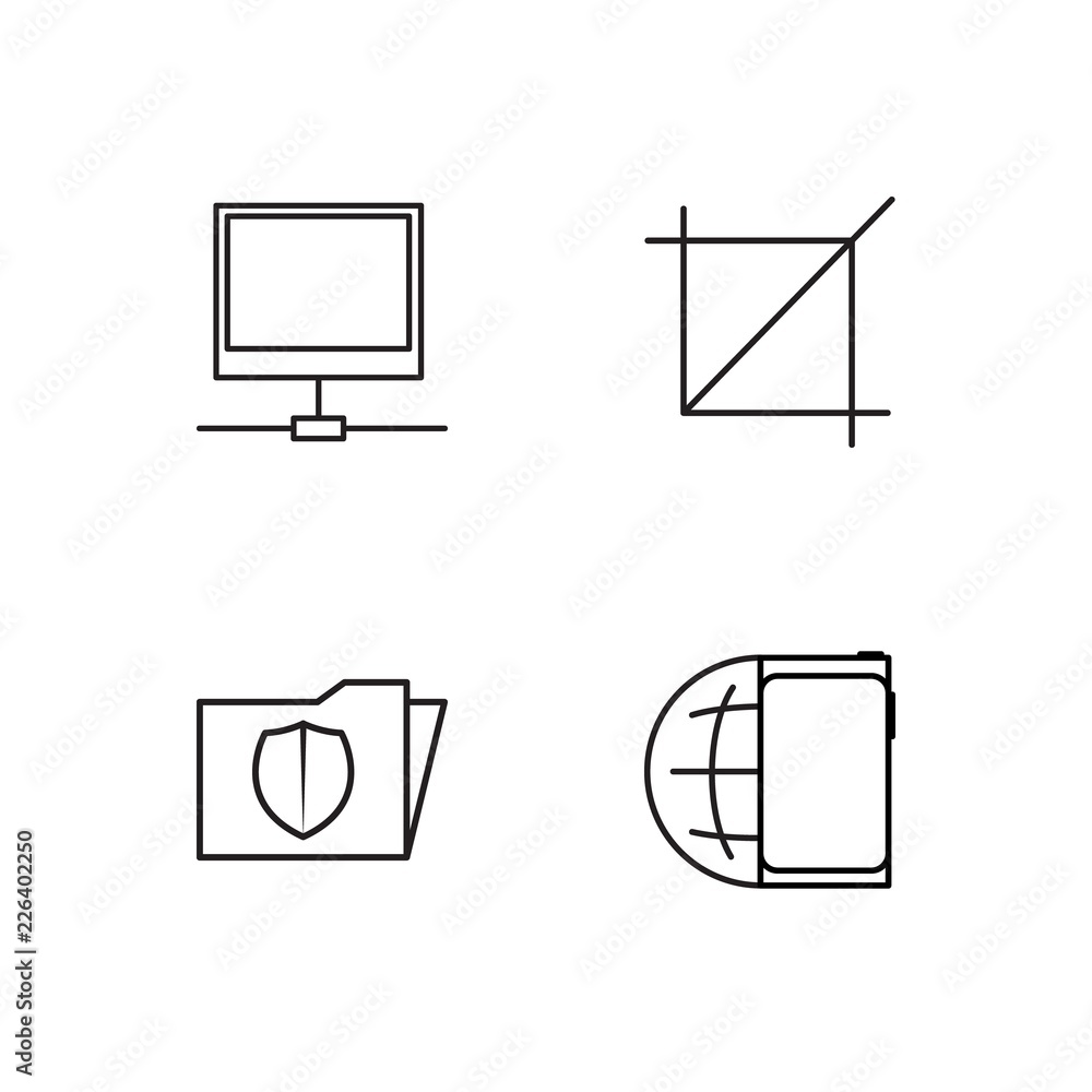 web simple outlined icons set web simple outlined icons set